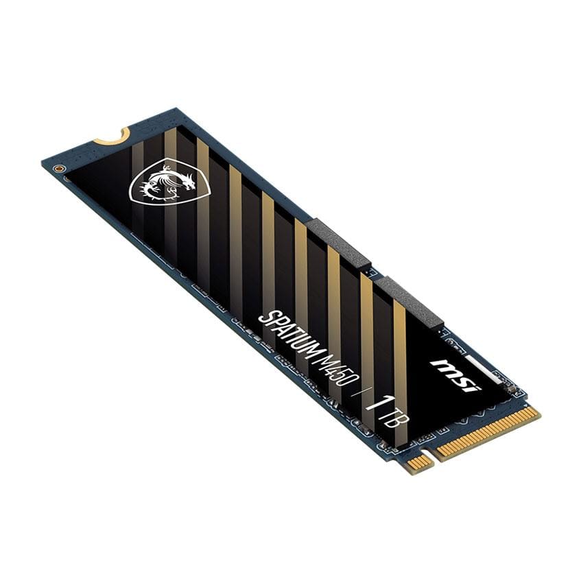 Ổ cứng SSD MSI SPATIUM M450 V1 1TB NVMe M.2 2280 PCIe Gen 4 x 4 (Đọc 3500MB/s, Ghi 2500MB/s)