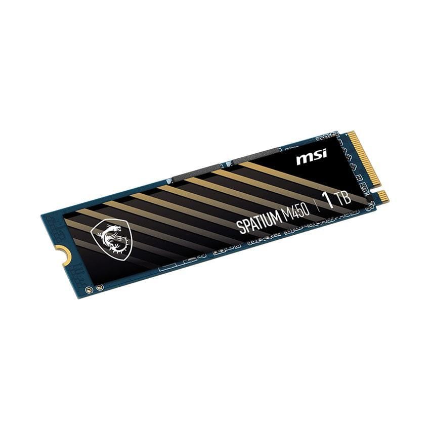 Ổ cứng SSD MSI SPATIUM M450 V1 1TB NVMe M.2 2280 PCIe Gen 4 x 4 (Đọc 3500MB/s, Ghi 2500MB/s)