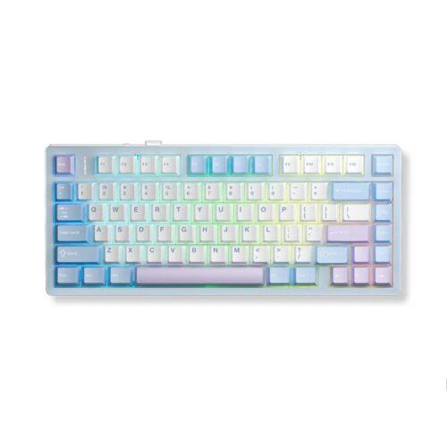 Bàn phím cơ gaming AULA M75 (3 Mode/ Xanh + Trắng + Tím/ Purple Fire V2 Switch)