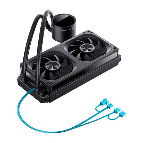 Tản nhiệt nước AIO Jonsbo TH-240 ARGB Black (LCD hiển thị nhiệt độ) (