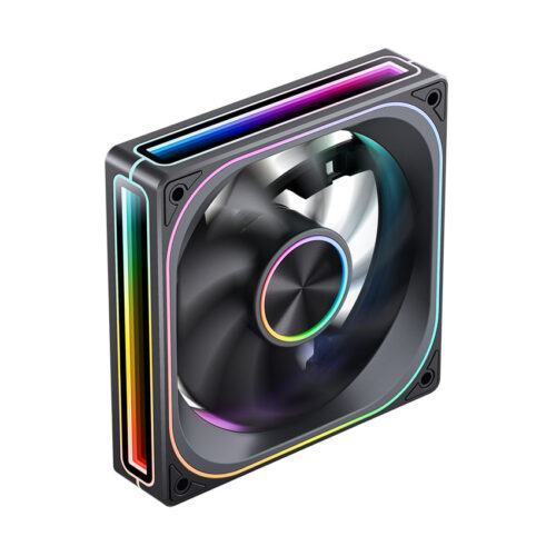 Fan Case Tản Nhiệt Jonsbo ZA-120BR BLACK LED ARGB infinity (cánh ngược) (I