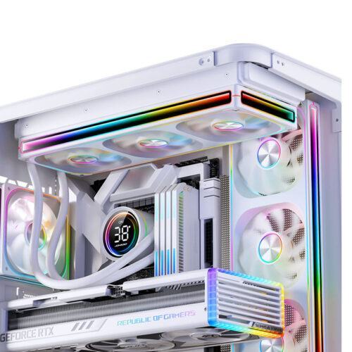 Fan Case Tản Nhiệt Jonsbo ZA-120WR WHITE LED ARGB infinity (cánh ngược)