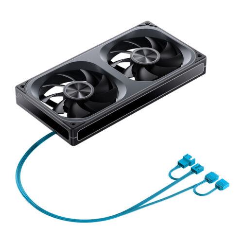 Fan Case Tản Nhiệt Jonsbo ZA-240BR BLACK LED ARGB infinity (cánh ngược)
