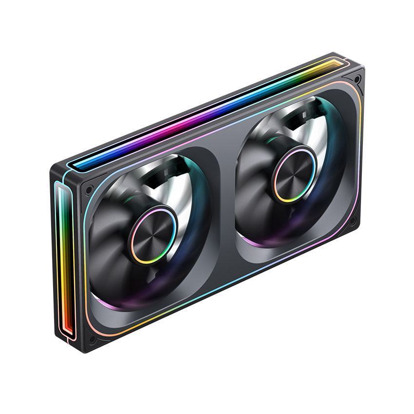 Fan Case Tản Nhiệt Jonsbo ZA-240BR BLACK LED ARGB infinity (cánh ngược)