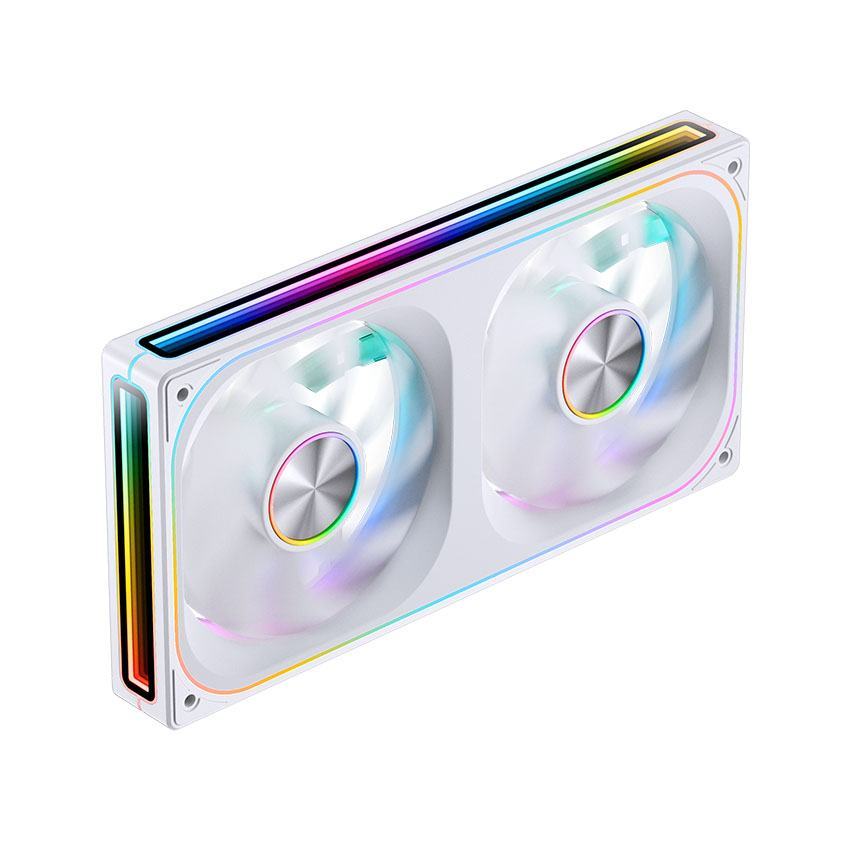 Fan Case Tản Nhiệt Jonsbo ZA-240WR WHITE LED ARGB infinity (Cánh ngược)