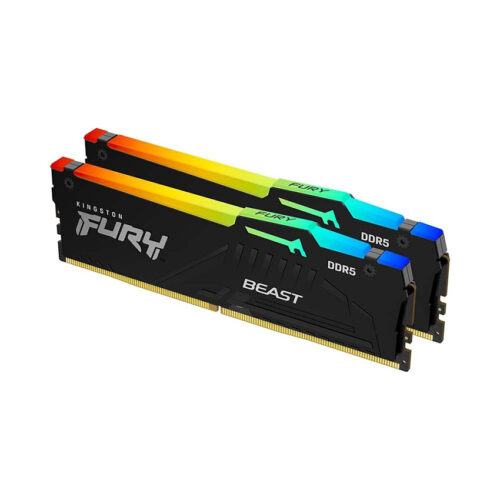 Ram Desktop Kingston FURY Beast RGB (KF552C40BBAK2-16) 16GB (2x 16GB) DDR5 5200Mhz