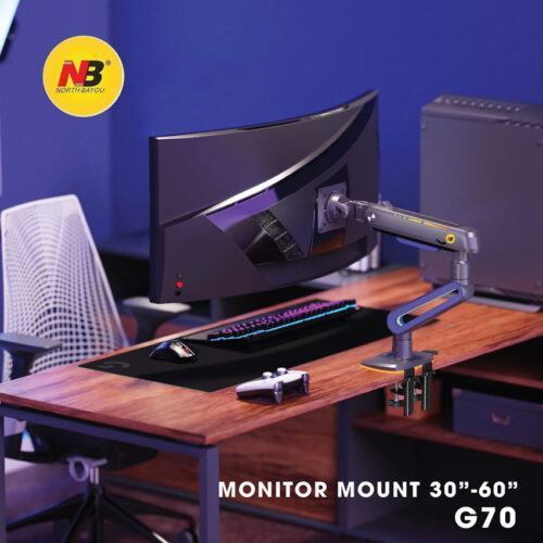 Giá Treo Màn Hình North Bayou G70 Màu Đen Xám , Led RGB