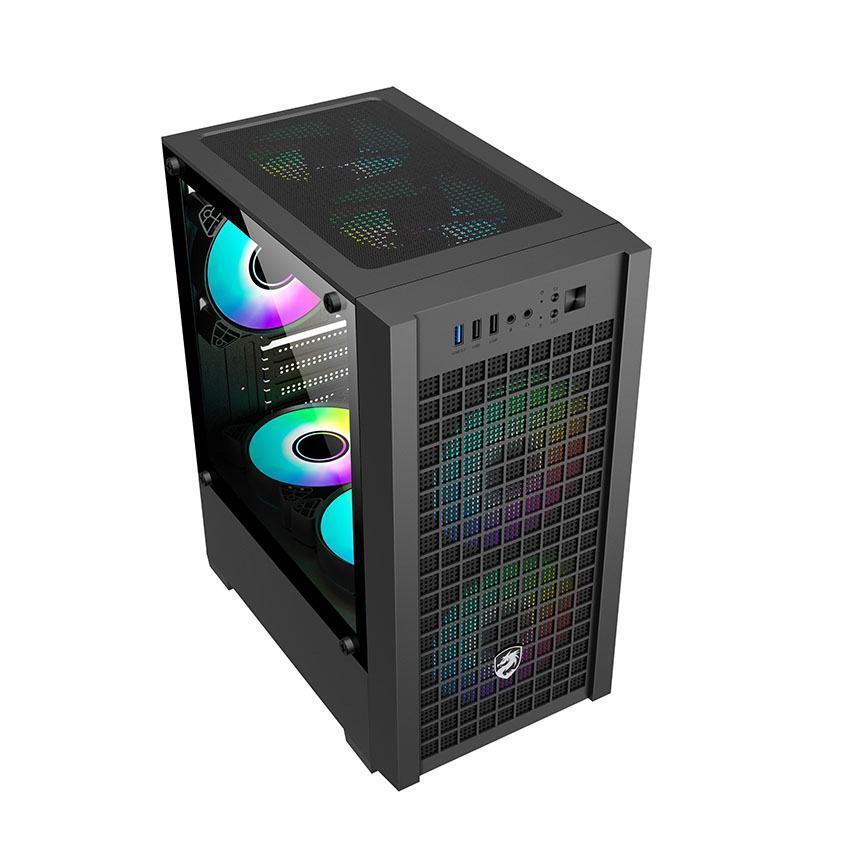 Vỏ Case VITRA CRUISE VX1 BLACK 3F (mATX/3Fan RGB