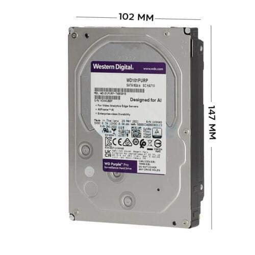 Ổ cứng HDD WD Purple Pro 14TB 3.5 inch, 7200RPM,SATA, 512MB Cache (WD142PURP)
