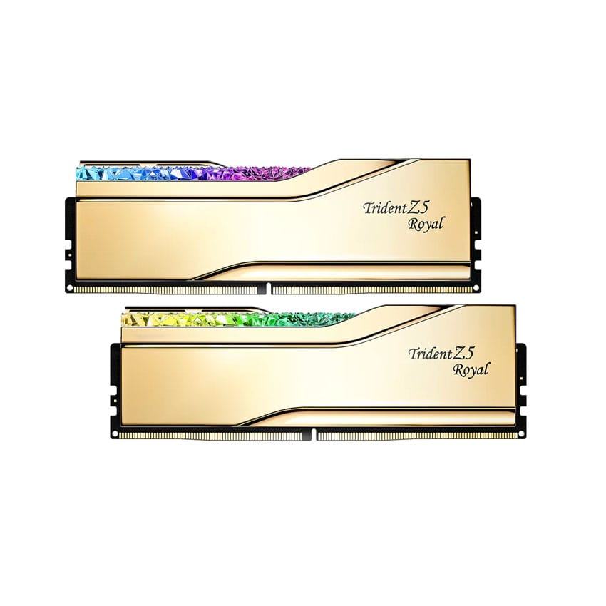 Ram Desktop Gskill Trident Z5 ROYAL NEO RGB GOLD (F5-6400J3039G16GX2-TR5NG) 32GB (2x 16GB) DDR5 6400Mhz
