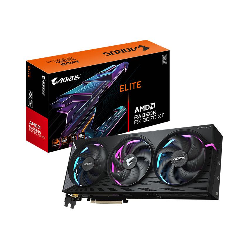 Card màn hình Gigabyte RX 9070 XT AORUS ELITE 16G