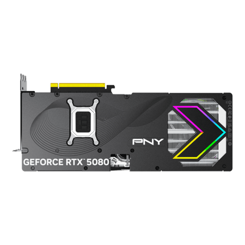9 PNY RTX 5080 ARGB OC EPIC X Triple Fan backplate