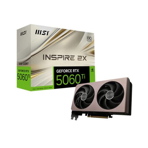 Card màn hình MSI RTX 5060 Ti 16G INSPIRE 2X OC