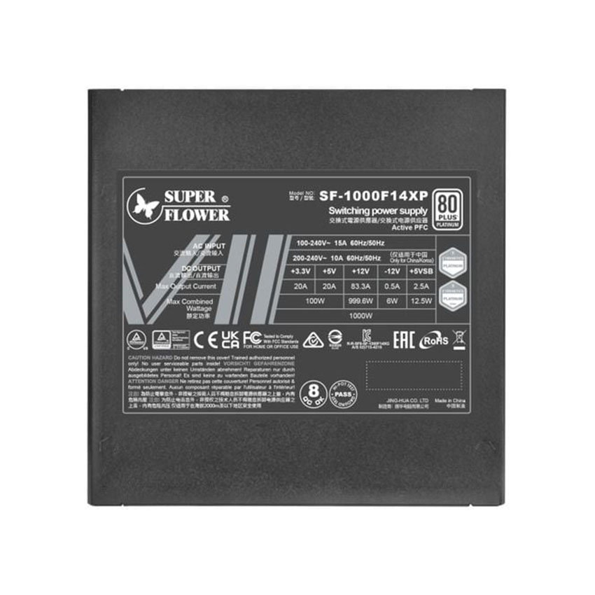 Nguồn Super Flower LEADEX VII Platinum PRO 1000W ATX 3.1 - Black (I