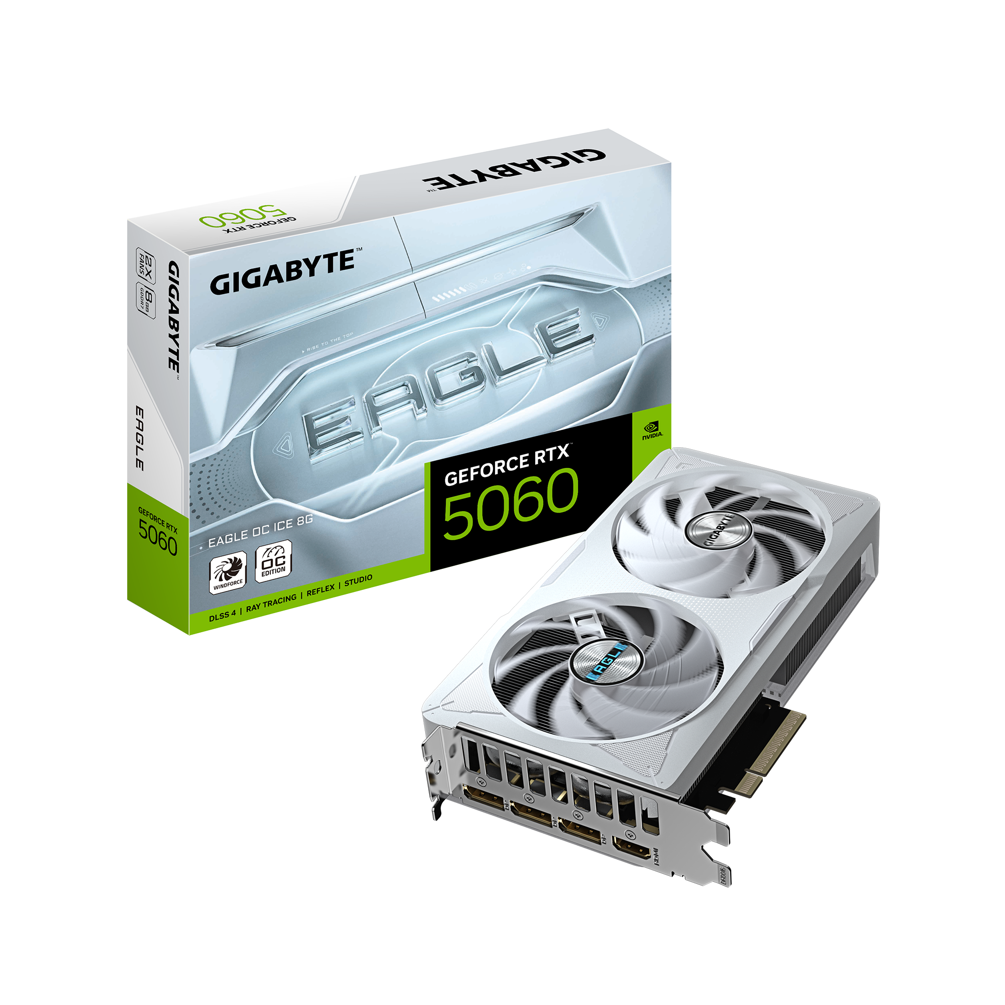 Card màn hình Gigabyte RTX 5060 EAGLEOC ICE-8GD (GV-N5060EAGLEOC ICE-8GD)