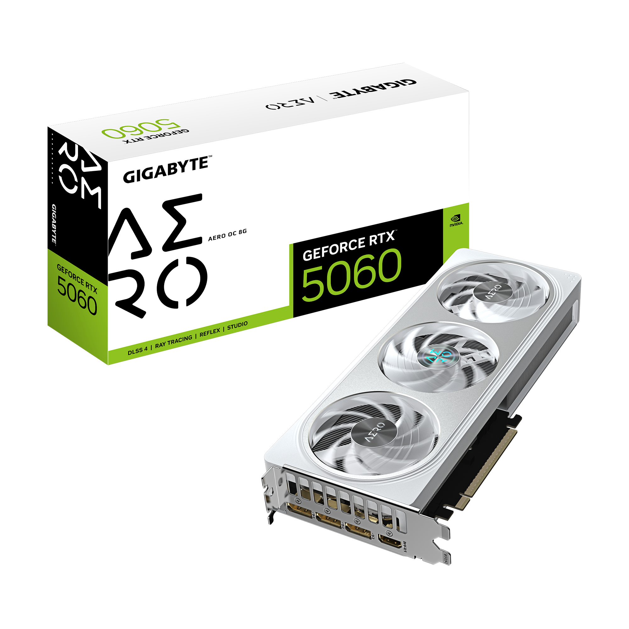 Card màn hình Gigabyte RTX 5060 AERO OC-8GD (GV-N5060AERO OC-8GD)