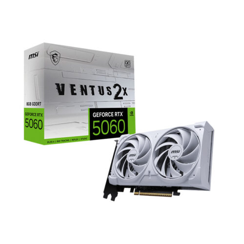 Card màn hình MSI RTX 5060 8G VENTUS 2X OC WHITE GDDR7