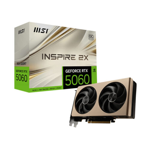 Card màn hình MSI RTX 5060 8G INSPIRE 2X OC GDDR7
