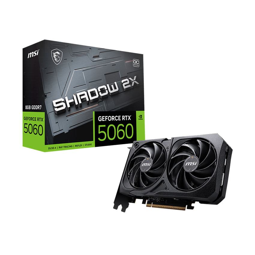 Card màn hình MSI RTX 5060 8G SHADOW OC 2X GDDR7