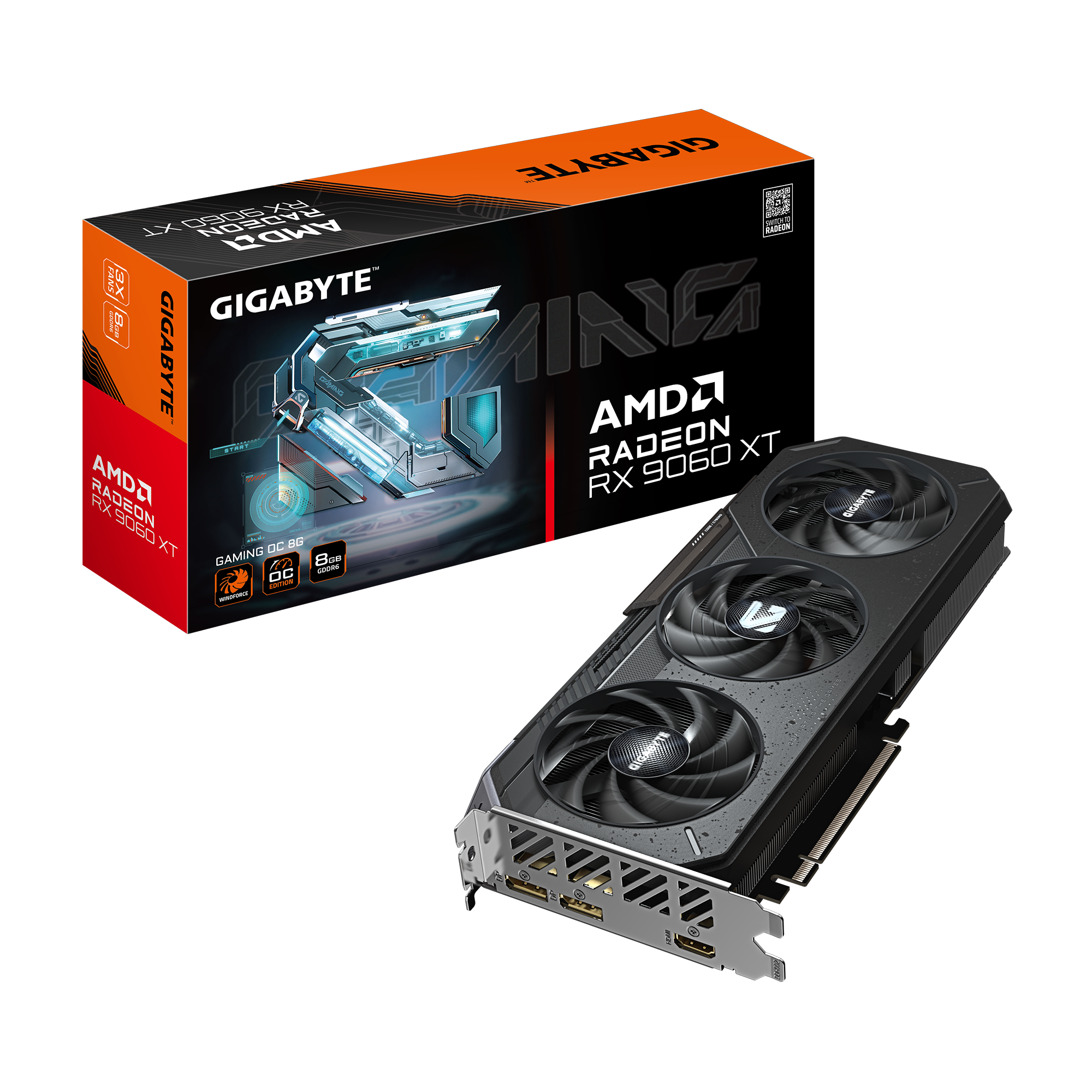 Card màn hình Gigabyte RX 9060 XT GAMING OC 8GD (GV-R9060XTGAMING OC_8GD