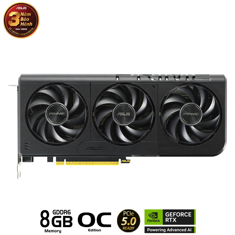 Card màn hình ASUS PRIME GeForce RTX 5050-8G OC GDDR6