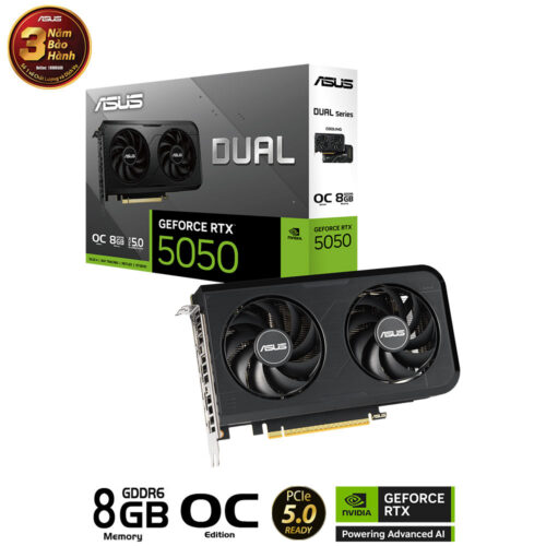Card màn hình ASUS DUAL GeForce RTX 5050-8G OC GDDR6