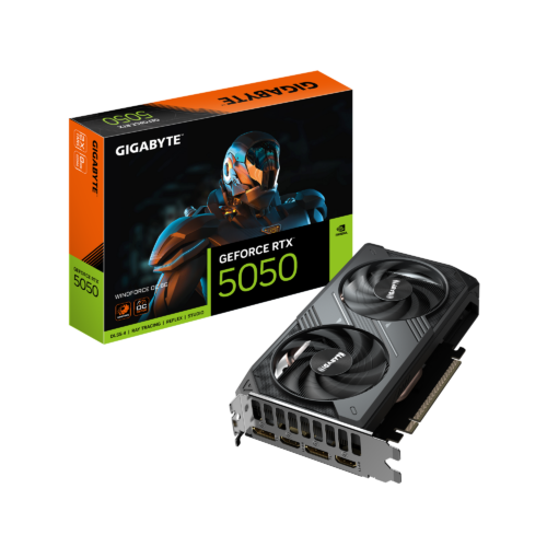 Card màn hình Gigabyte GeForce RTX 5050 WINDFORCE OC-8GB (GV-N5050WF2OC-8GD) GDDR6