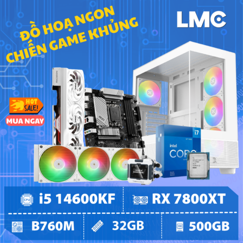 PC DIANA BOW F - Core i5 14600KF / RX 7800 XT 16GB