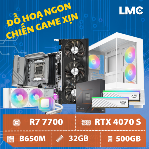 PC PERSEUS ARROW - Ryzen 7 7700 / RTX 4070 Super 12GB