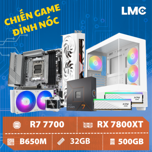 PC PERSEUS BOW - Ryzen 7 7700 / RX 7800 XT 16GB