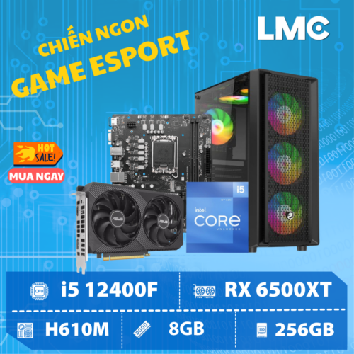 PC VULCAN BULLET - Core i5 12400F / RX 6500 XT 4GB