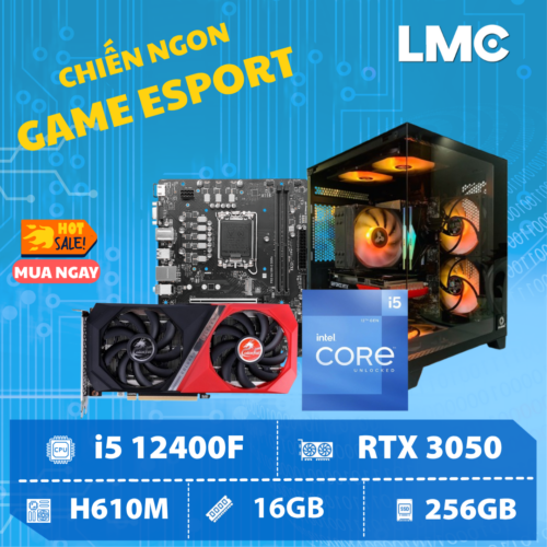 PC VULCAN SCYTHE - Core i5 12400F / RTX 3050 6GB