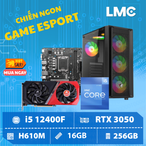 PC VULCAN SCYTHE II - Core i5 12400F / RTX 3050 6GB