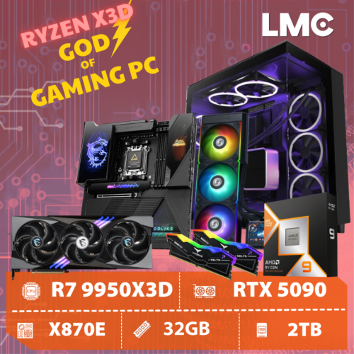 PC ZEUS THUNDER - Ryzen 9 9950X3D / RTX 5090 32GB