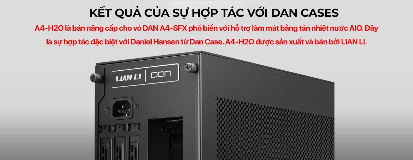 Vỏ Case LIAN-LI A4 H2O Black (Mini Tower/Màu Đen/Kèm sẵn PCIE 4.0)