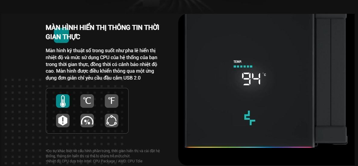 Tản nhiệt khí DEEPCOOL AK620 Digital