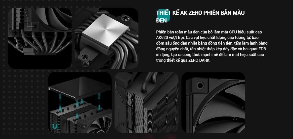 Tản nhiệt khí DEEPCOOL AK620 Digital
