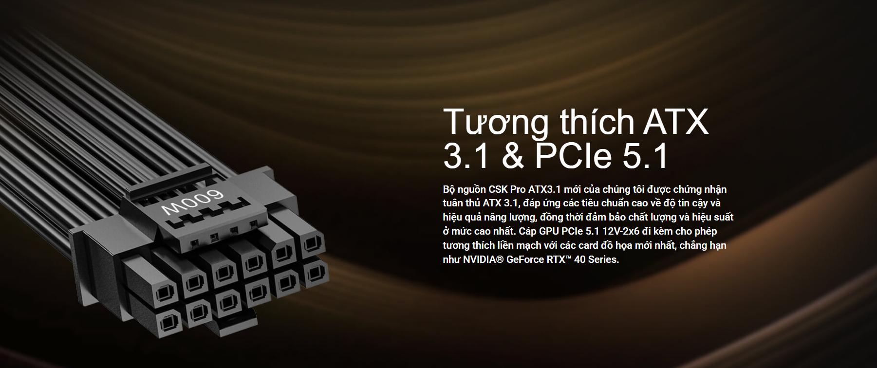 Nguồn máy tính ANTEC CSK1000 PRO BRONZE ATX3.1 1000W