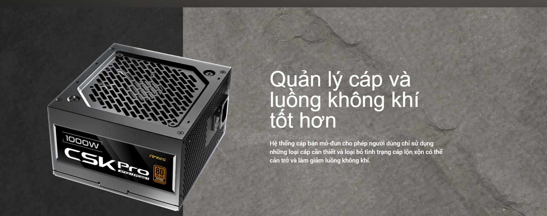 Nguồn máy tính ANTEC CSK1000 PRO BRONZE ATX3.1 1000W