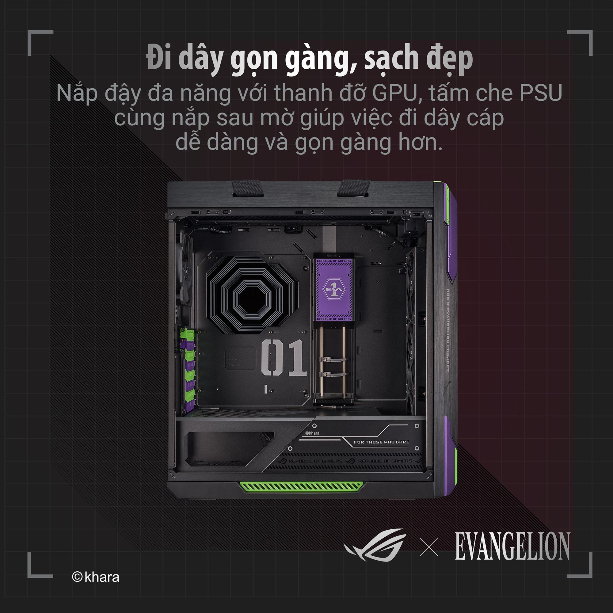 Vỏ Case Asus GX601 ROG STRIX HELIOS EVA EDITION