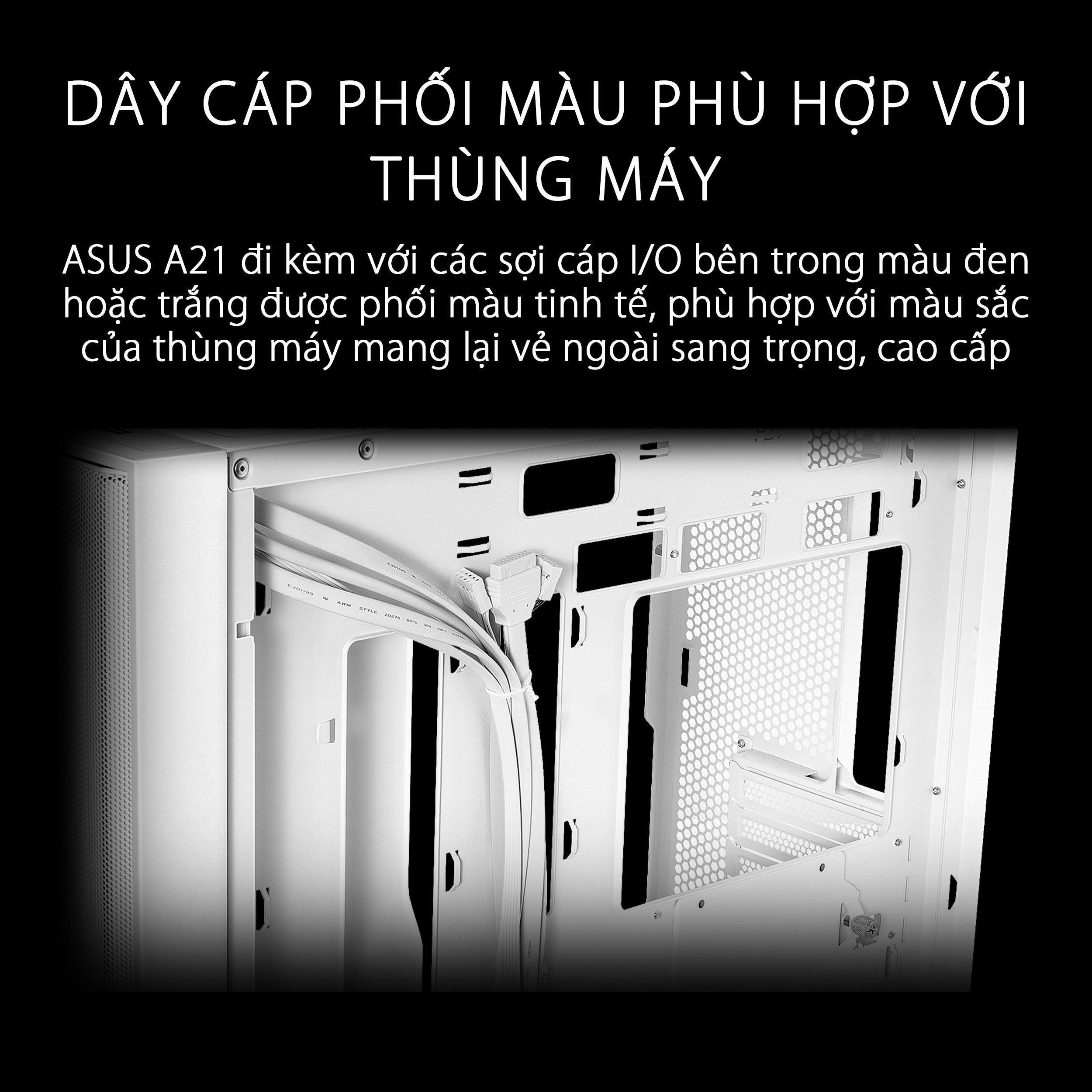 Vỏ Case ASUS A21 WHT (Mid Tower / Màu Trắng)