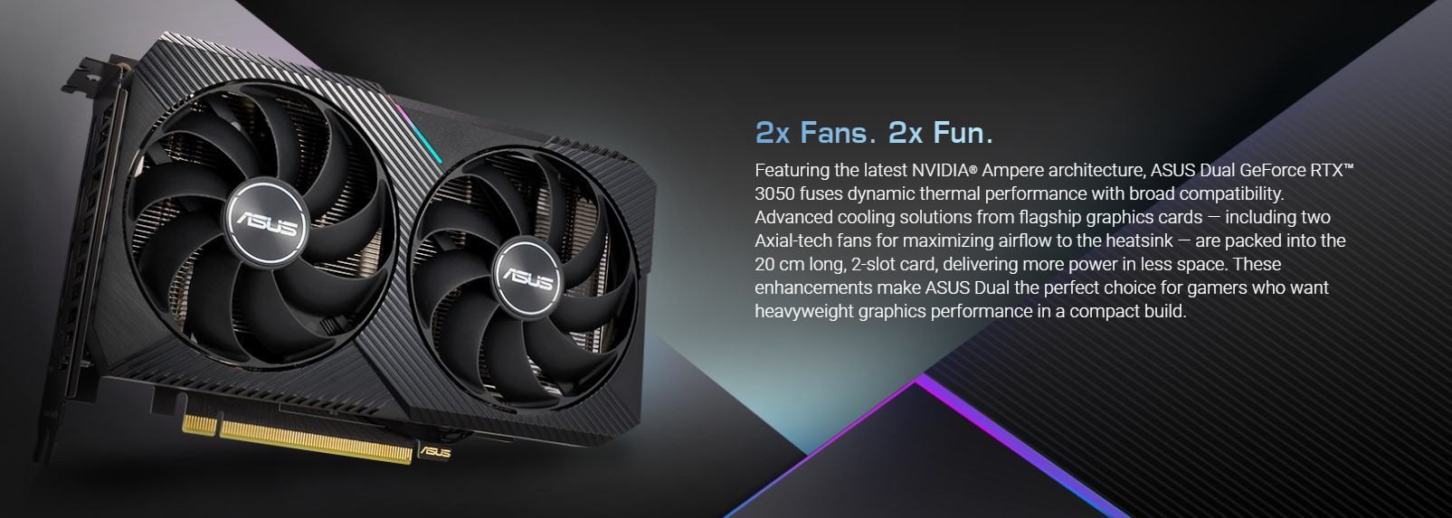 asusdualrtx3050-1 Asus DUAL RTX 3050