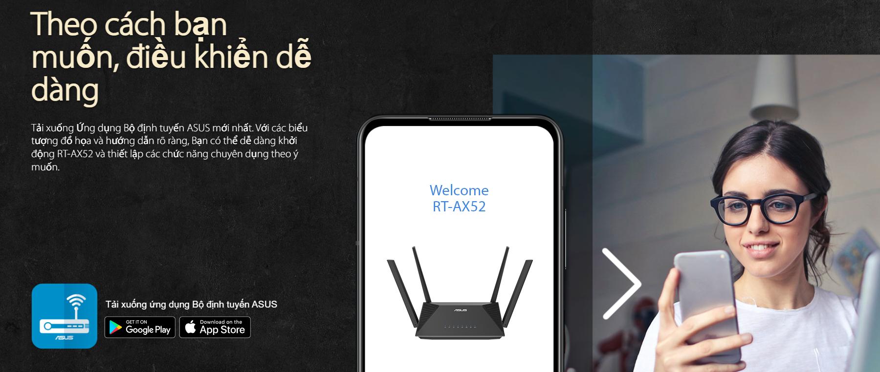 Bộ phát wifi Asus RT-AX52 