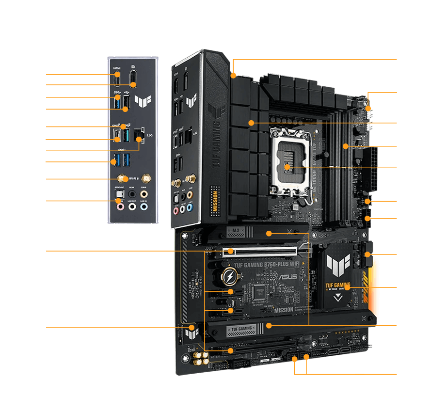 B760 Plus Wifi D5 spec performance line