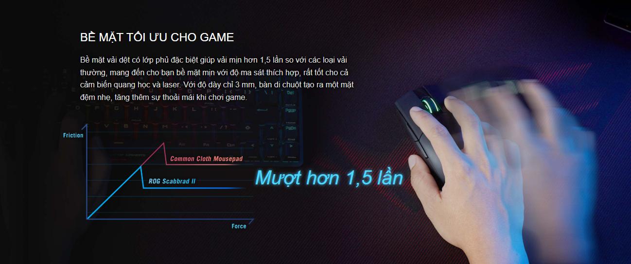 Bàn di chuột Gaming Asus ROG SCABBARD II 4
