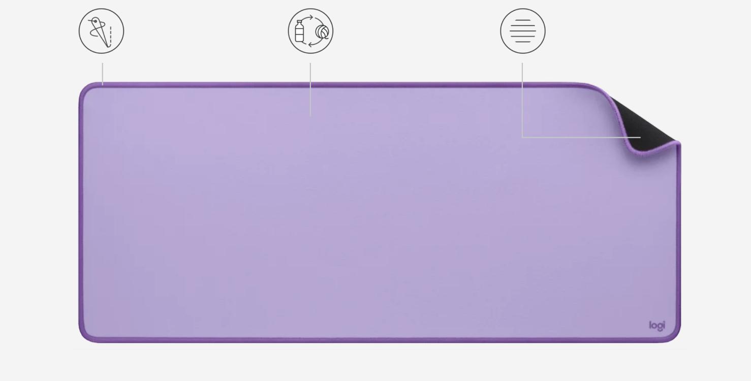 Bàn di chuột LOGITECH DESKMAT MOUSEPAD HỒNG (300 x 700 x 2mm) _ 956-00004 6