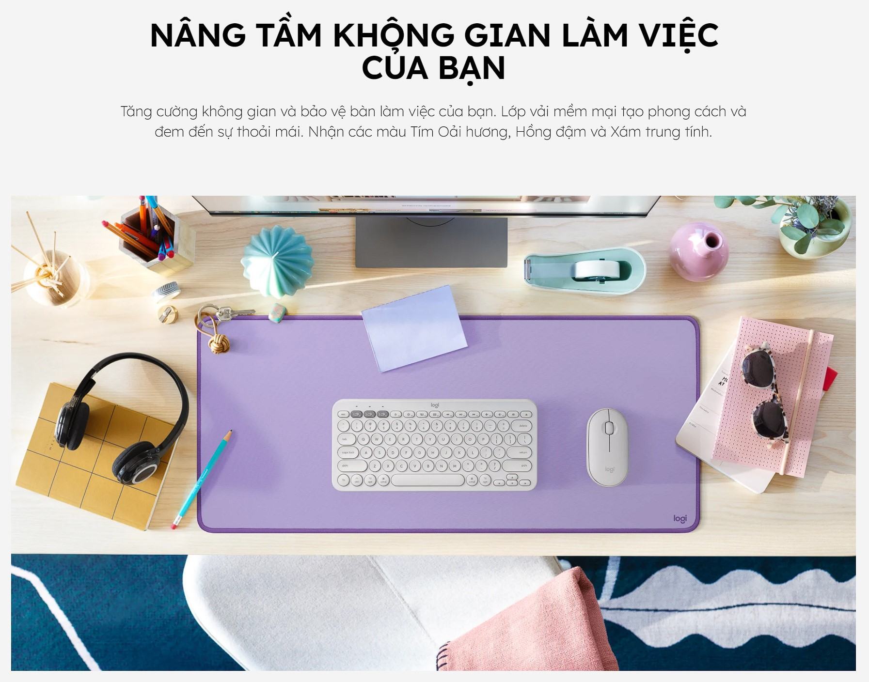 Bàn di chuột LOGTECH DESK MAT STUDIO SERIES