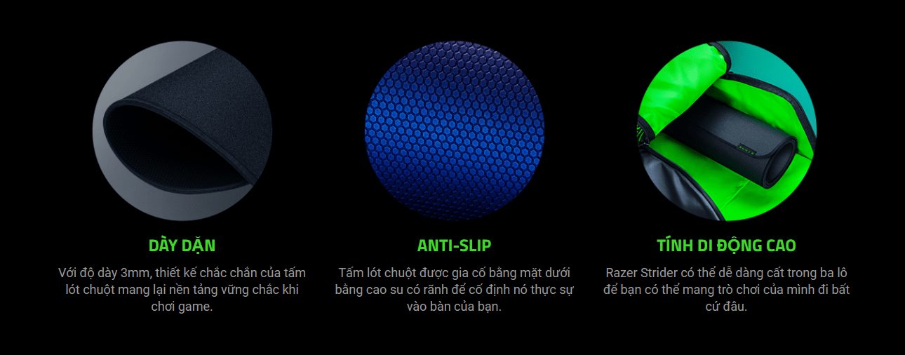 Bàn di chuột Razer Strider - Large - Quartz Edition 3