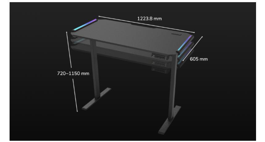 Bàn nâng hạ gaming COUGAR E-DEIMUS 6