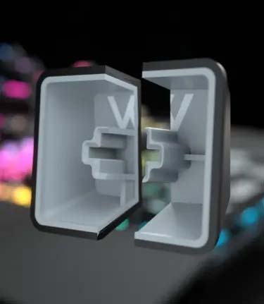 Bàn phím AKKO 3098B Multi-modes Blue on White 3